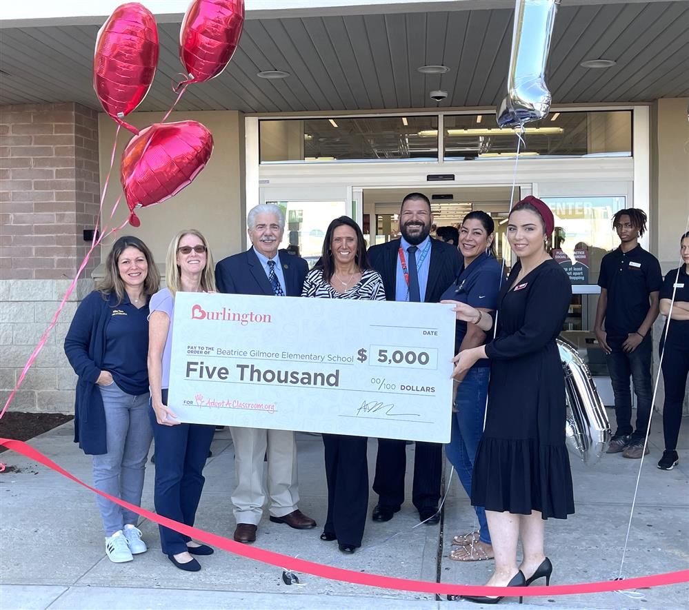 Beatrice Gilmore School receives $5,000 donation from new Burlington store